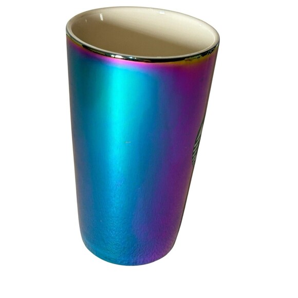 Starbucks 2022 Holiday Coffee Mug 16oz Rainbow Holographic Iridescent- Mermaid - Picture 5 of 7